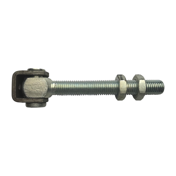 Stalen scharnier M20x140 (stalen beugel en 2x halve moer, rest elvz)