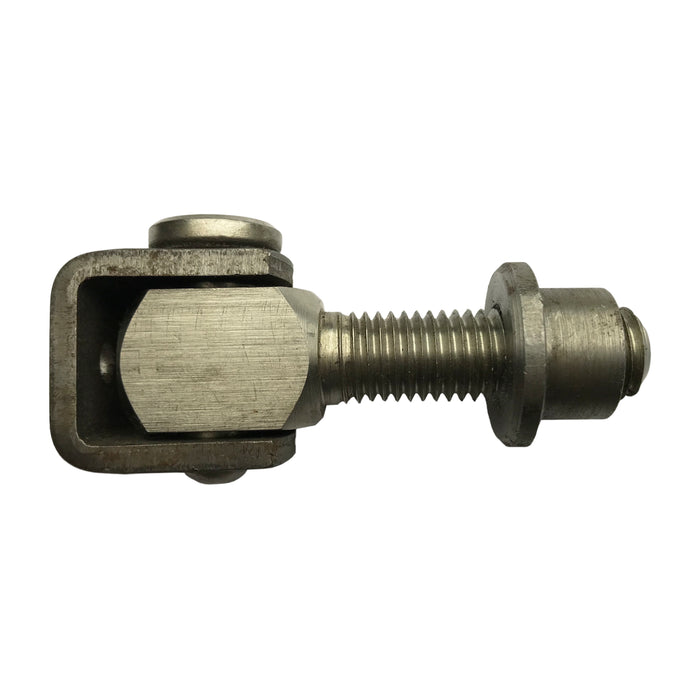 Rvs scharnier M18x60 (stalen beugel en moer)